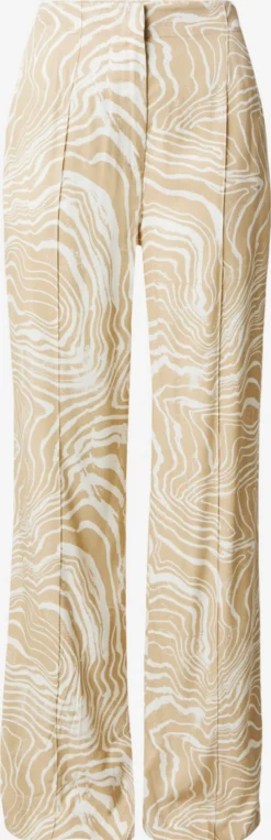 Calvin Klein Palazzo Broeken Wide Leg Pantalon Dames Beige