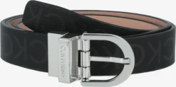 Calvin Klein Leren Riemen Riem Dames Zwart
