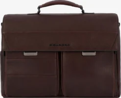 Piquadro Leren Tassen Aktentas Paavo Heren Bruin