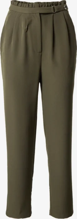 About You Bandplooibroeken Tapered Bandplooibroek Meline Dames Kaki