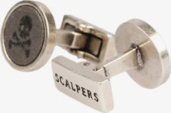 Scalpers Stropdassen & Accessoires Manchetknopen Heren Zilvergrijs