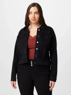 Vero Moda Curve Spijkerjasjes Tussenjas RUNA Dames Zwart -TrendHaven 370b5c65c2e134ac10f9af1e36e224cf scaled