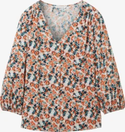 Tom Tailor Blouses Met Korte Mouw Blouse Dames Lichtgrijs