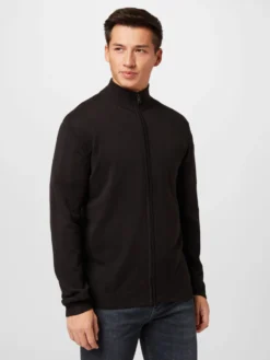 Solid Vesten Gebreid Vest Denley Heren Zwart -TrendHaven 6e3c4781dcfaa8976270e0d6cb9842a8 scaled