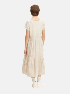 TOM TAILOR Denim Midi Jurken Jurk Dames Beige -TrendHaven 77a9d4ebfc20578770ee76fb403b88a5 scaled