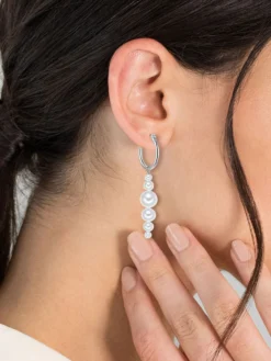 Oorhangers Oorbellen Dames Zilver / Parelwit -TrendHaven 9102ca3221bf5c3335d55a56bc8ff865 scaled