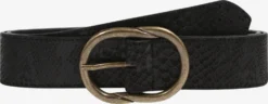 Pieces Leren Riemen Riem FIOLA Dames Zwart