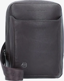 Piquadro Leren Tassen Schoudertas Heren Donkerbruin