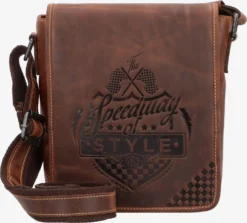 Leren Tassen Schoudertas Hickory Heren Blauw