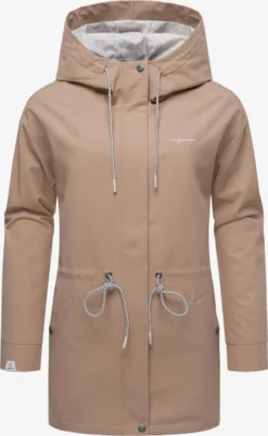 TrendHaven 8 Ragwear Regenjassen Functionele Jas Urbanna Remake Dames Lichtbruin