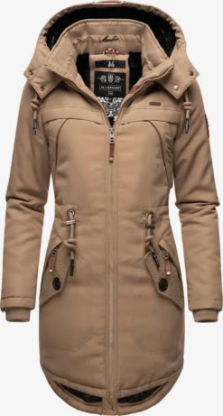 Marikoo Parkas Winterparka Kamii Dames Lichtbruin