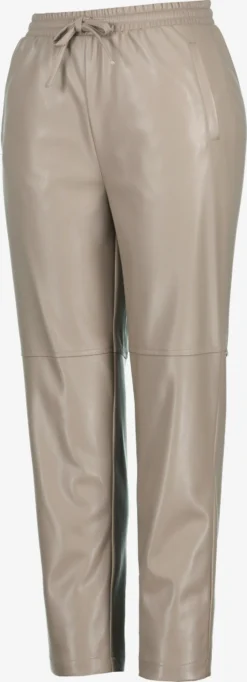 Leren Broeken Regular Broek Dames Beige -TrendHaven cd5400e243a6d3f115cbb39dc3f4f5d9 scaled