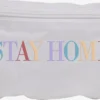 Mister Tee Schoudertassen Schoudertas Stay Home Heren Wit