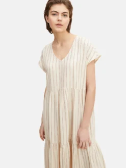 TOM TAILOR Denim Midi Jurken Jurk Dames Beige -TrendHaven debf611c1f3cf5cca4dcaba48c86eb67 scaled