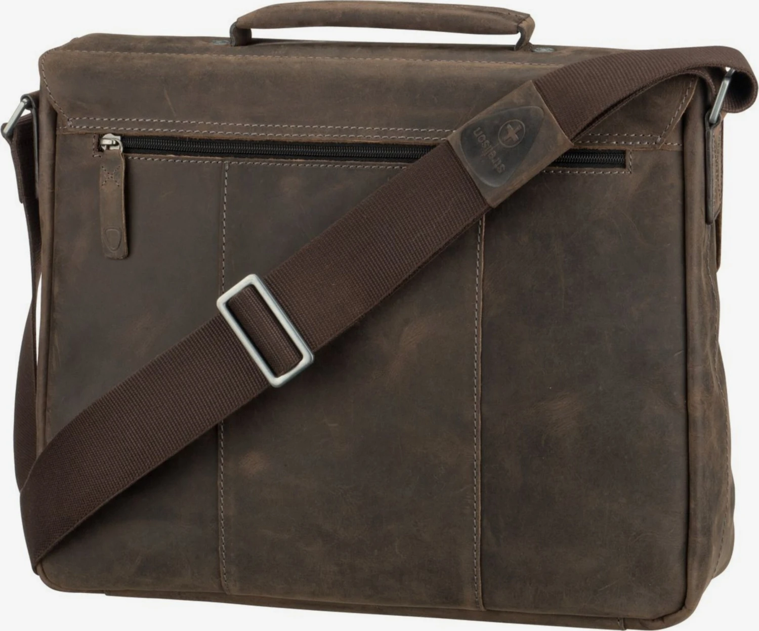 Strellson Leren Tassen Aktentas Hunter MHF Heren Donkerbruin 4 Strellson Leren Tassen Aktentas Hunter MHF Heren Donkerbruin - Afbeelding 2