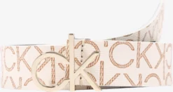 Calvin Klein Casual Riemen Riem Dames Beige / Crème