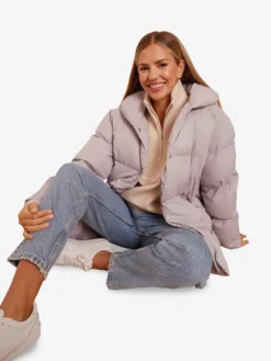 Winterjassen Winterjas Dames Lila -TrendHaven e28d069920e5e019eb417acffc657d39 scaled