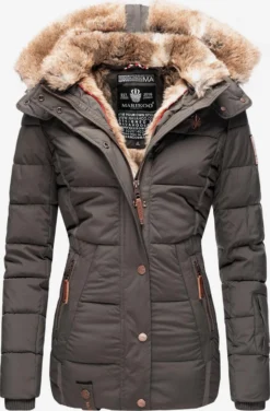 TrendHaven 10 Marikoo Gewatteerde Jassen Winterjas Nekoo Dames Aardetinten